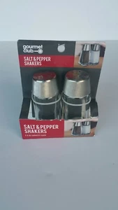 Gourmet Club Salt & Pepper Glass Shakers with Tops 2 Pack 2.5 oz Spice Kitchen - Picture 1 of 2
