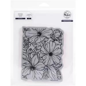 Pinkfresh Studio "FLORAL FOCUS" Cling Rubber Stamp MSRP $17 - Picture 1 of 2