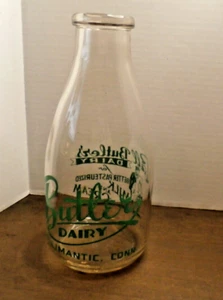Quart Milchflasche Butler Butler's Dairy Willimantic CT - Bild 1 von 9