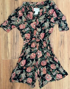 Vintage Studio Ease Floral Playsuit Sz 4 - Picture 1 of 11