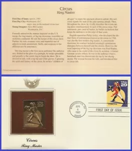 USA7 #2751 U/A GOLDEN REPLICA FDC American Circus Ringmaster - Picture 1 of 1