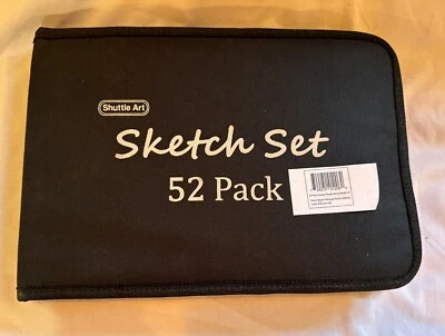 Artist Kit - Sketching Set Pencils Charcoal Art Tools 52 Pieces New Missing 1 Pc - Imagem 1 de 3