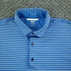 Greg Norman Polo Shirt Mens Large Blue ML75 Play Dry Golf Outdoor Casual