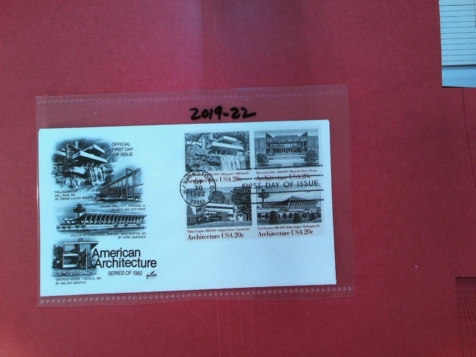U. S.Stamp FDC- 2019-22  - Architecture   -Art Craft - comb. shipping - Image 1 of 1