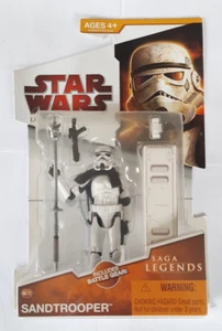 STAR WARS SAGA LEGENDS SANDTROOPER SL10 IMPERIAL ACTION FIGURE + BATTLE GEAR NEW - Picture 1 of 3