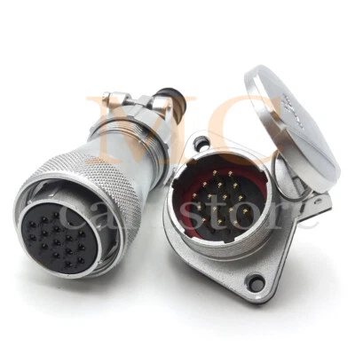 WF28 16Pin Circular Waterproof IP67 Connector Plug Socket,Aviation Plug Socket - Image 1 of 4