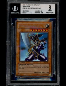 YUGIOH 1st Edition BUSTER BLADER PSV-050 Ultra Rare BGS 8 NEAR MINT - Picture 1 of 2