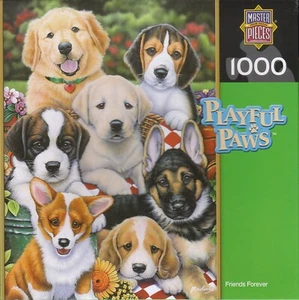 Playful Paws: Friends Forever 1000 Piece Puzzle - Picture 1 of 1