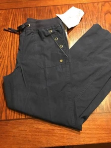 NATALIE & ME Navy Drawstring Pants Sz Medium Petite (R1) - Picture 1 of 9