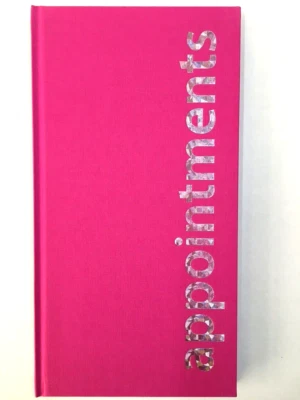 Agenda Hot Pink 3 Column Appointment Book Spas Salons Hairdressers FREE P&P