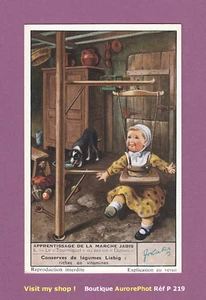 CHROMO LIEBIG : LE TOURNIQUET OU DUNOIS, APPRENTISSAGE DE LA MARCHE JADIS -P219 - Imagen 1 de 2