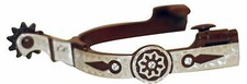 Metalab Ladies Antique Spurs Comanchero With Rhinestones Clear