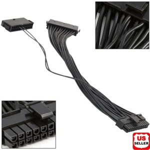 Dual PSU Power Supply 24-pin ATX Motherboard Mainboard Adapter Connector Cable - Picture 1 of 5