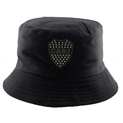 GORRO PILUSO BOCA JUNIORS NEGRO ARGENTINA DELUXE Foto 1 de 3