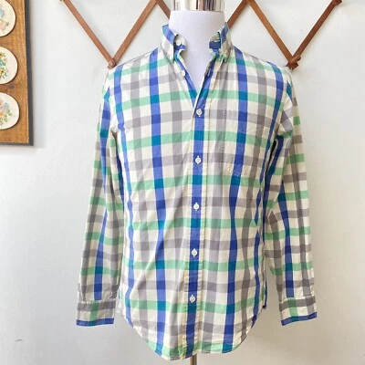 Jack Spade Mens Colorful Checkered Plaid Button Down Shirt Small Foto 1 de 4