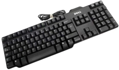 DJ411 - Black French / Canadian USB Wired Dell Keyboard - Image 1 of 4
