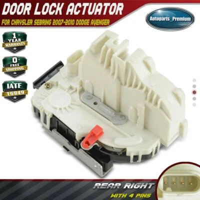 Actuador de bloqueo de puerta para Dodge Avenger Chrysler Sebring 2007-2010 sedán trasero derecho Foto 1 de 4