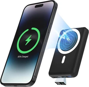 10000mAh Power Bank Magnetic Battery Pack Wireless Charger for iPhone 14/13/12 - Picture 1 of 73