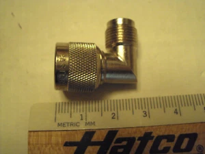 TNC 90 deg elbow coaxial adapter; new, Pasternak PE9100 - Picture 1 of 1