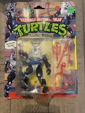 Chrome Dome 1991 Unpunched Figure Playmates NIB TMNT Teenage Mutant Ninja Turtle