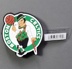 New Genuine Original Crocs NBA Boston CELTICS Logo Shoe Charm Jibbitz - Picture 1 of 2
