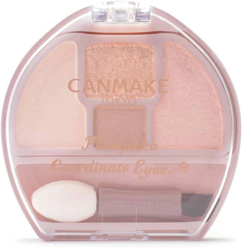 CANMAKE Plumpuku Coordination Eyes 01 Types 1.4g Eyeshadow Apricot Plan PUKU - Image 1 of 1