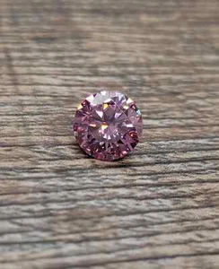 1 Ct Round Cut Pink Diamond Natural VVS1 D Grade Gemstone +1 free gift - Picture 1 of 5