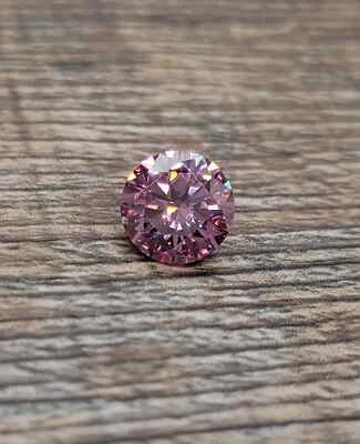 1 Ct Round Cut Pink Diamond Natural VVS1 D Grade Gemstone +1 free gift - Image 1 of 4