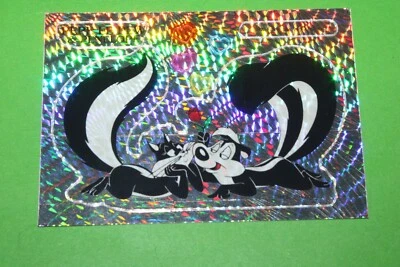 1994 Looney Tunes VENDING MACHINE PRISM STICKER PEPE LE PEW PENELOPE WARNER BROS - Image 1 of 4
