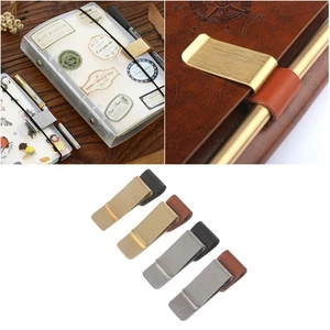 4pcs Vintage Metal Pen Holder for Notebook Diary Clip Loop Set - Picture 1 of 11