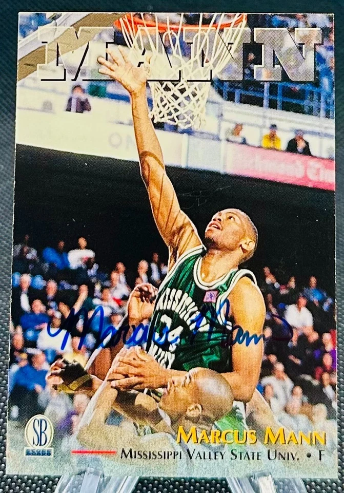1997-98 Scoreboard Collegiate Autographs Marcus Mann Mississippi Valley St. Auto - Image 1 of 2