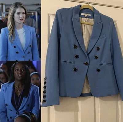 Blazer Veronica Barba Azul Colson Dickey ASO Sutton Brady Michaela Pratt Talla 4 Foto 1 de 4