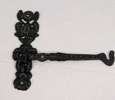 Винтажный декоративный чугунный поворотный настенный кронштейн и крюк масляная лампа растение клетка для птиц - Изображение 1 из 4