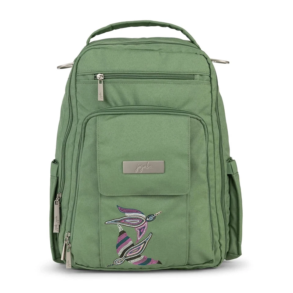 Mochila nova com etiquetas Jujube Be Right Back bordada verde jade BRB bolsa de fraldas - Imagem 1 de 1
