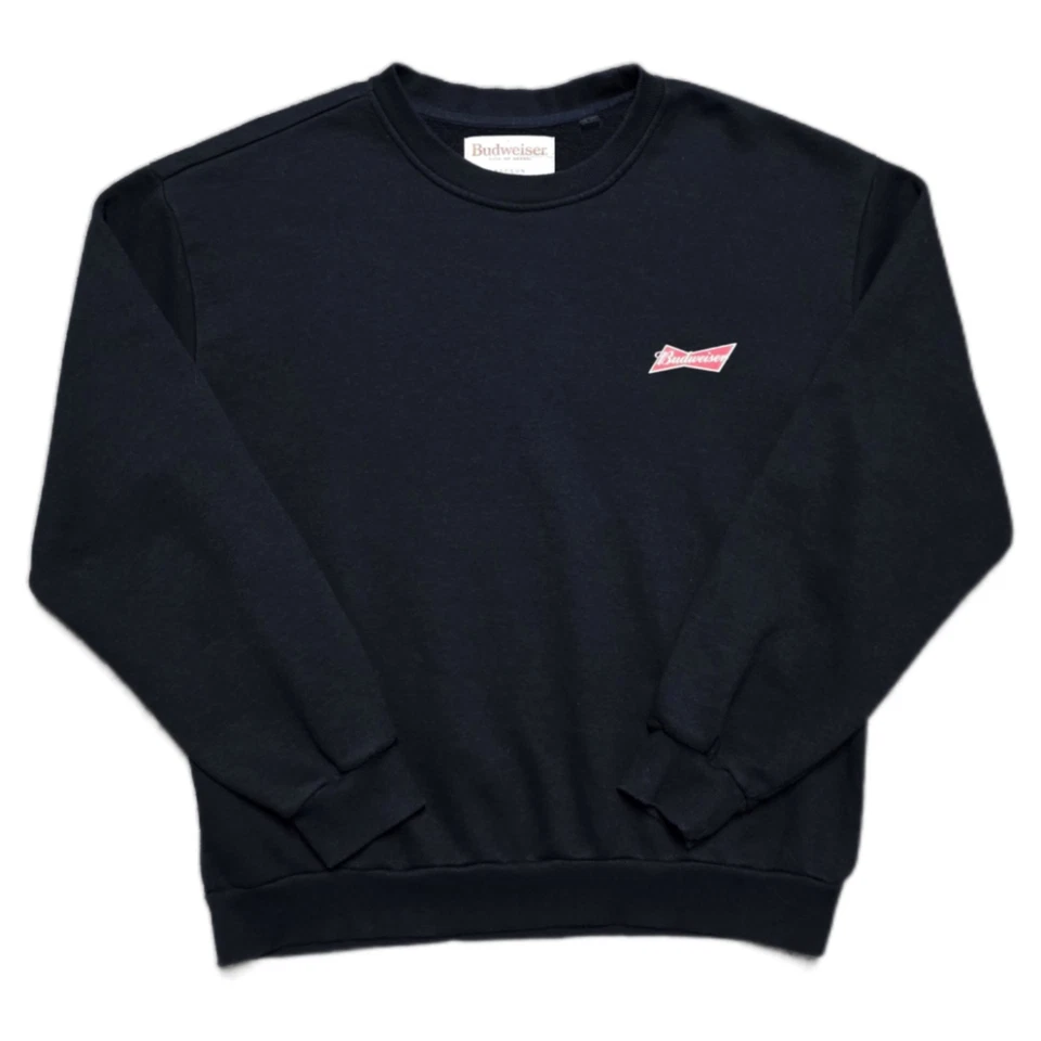 Budweiser King Of Beers Retro Cuello Redondo Sudadera Para Hombre Grande Logo Original Foto 1 de 4