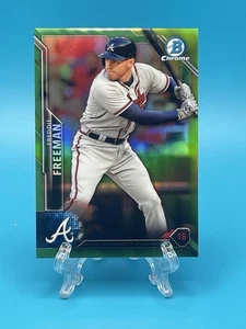 2016 Bowman Chrome Freddie Freeman #11 Green /99 - Picture 1 of 3