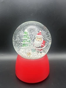 Musikalische Schneekugel, Weihnachtsmann auf Skiern, Weihnachten, Baum, Jingle Bells - Bild 1 von 9