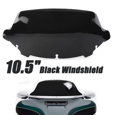 Parabrisas negro de 10,5"" para Harley Electra Glide Ultra Limited 2014+ Foto 1 de 4