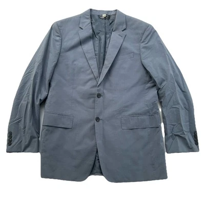 Burberry Blazer Para Hombre 52R Eur Abrigo Deportivo Chaqueta Azul Gris 42R Algodón EE. UU. 2 Botones Foto 1 de 4