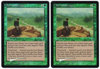 Far Wanderings x2 2x 2002 Torment FOIL Green Common Sorcery MTG SP - NM AZ1 - Image 1 of 2