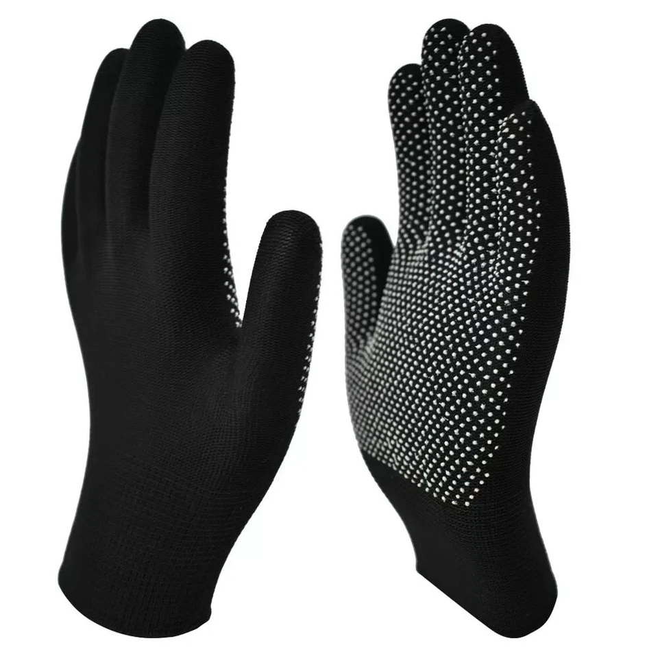 GIZELLE Adult Full Finger Stretch Gloves with Grip – Ideal for Driving, DIY & Winter