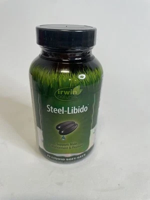Irwin Naturals Steel-Libido para hombres promueve la vitalidad sexual 75 quilates caducidad 26/08 Foto 1 de 2