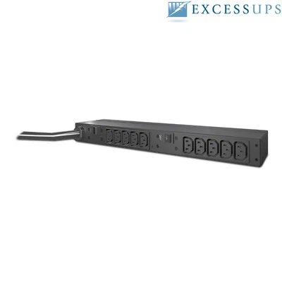 APC AP9571A Rack PDU, Basic, 1U, 30A, 208V, L6-30P Input, (10) C13 Output - R... - Image 1 of 2