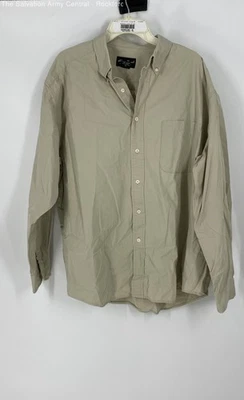 Eddie Bauer Mens Tan Cotton Regular Fit Long Sleeve Button-Up Shirt Size XL - Image 1 of 4