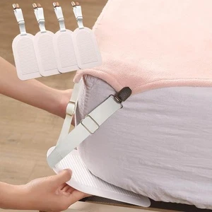 Bed Sheet Holders Straps Keep Sheets Tight & Easy Installation, 4pcs... - Picture 1 of 7