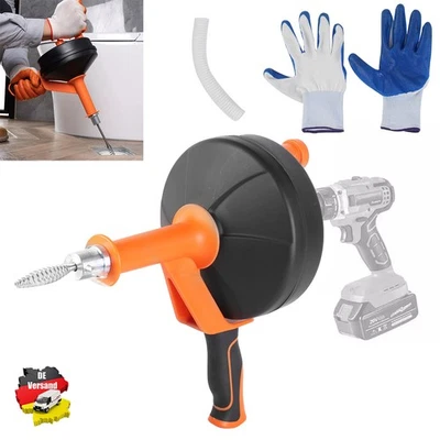 Ausziehbar Rohrreinigungswerkzeug Abflussspirale Rohrreinigungsspirale 7,6m DHL - Bild 1 von 4