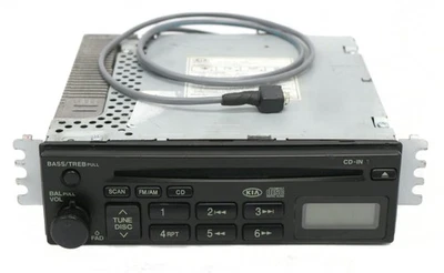 2002 - 2006 起亚 Magentis 调幅调频收音机 单张 CD 播放器 带 Pigtail Aux ID 96160-3C102 — 第 1/4 张图片