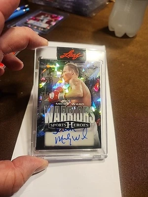 2025 Leaf Metal Sports Heroes IRISH MICKY WARD SP Auto Warriors 21/25 ! - Image 1 of 4