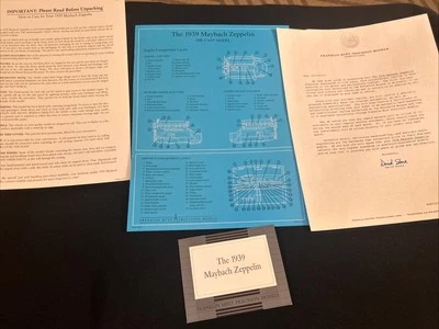 Franklin Mint 1/24 - The 1939 Maybach Zeppelin  Paperwork/Certification Only - Image 1 of 4