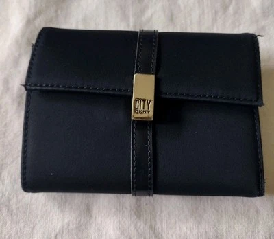 DKNY CITY Black Genuine Nylon  Trifold Wallet  - Image 1 of 4